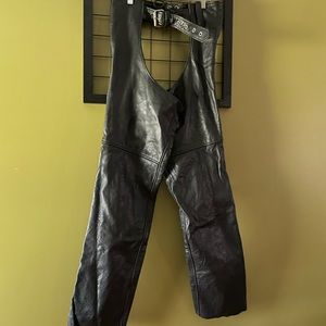 Black Leather Chaps- SOLD